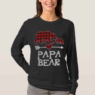 Camiseta Xadrez Vermelha Papá Urso Um Cubo Correspondente B