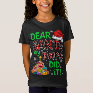 Camiseta Xadrez Vermelha Papai Noel Natal Caros Papais noei