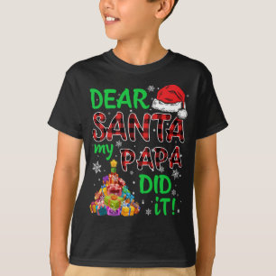 Camiseta Xadrez Vermelha Papai Noel Natal Caros Papais noei