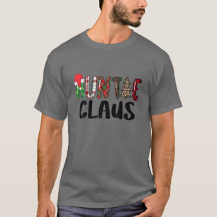 Camiseta Xadrez Vermelha Tia Papais noeis Claus Família Xm