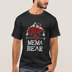 Camiseta Xadrez Vermelha Urso de Mema Correspondente à Fam