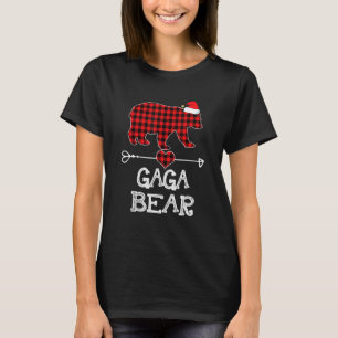 Camiseta Xadrez Vermelha Urso Gaga Correspondente à Família