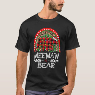 Camiseta Xadrez Vermelha Urso-guará Natal Rainbow Pajama Ma