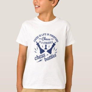 Camiseta Xadrez - Xadrez é vida em miniatura