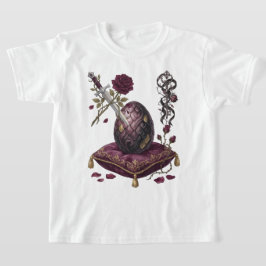 Camiseta Xadrez Xeque-Mate Dragão Gótico