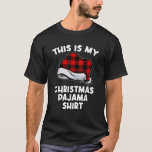 Camiseta Xadrez Xmas PJ Este É O Meu Pajama De Natal