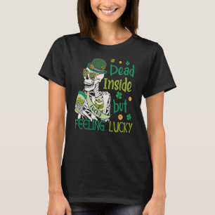 Camiseta Xamrochas e Morto de Cerveja irlandês na Dentro, m