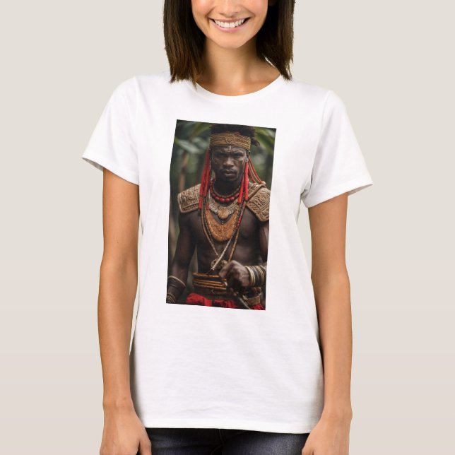 Camiseta Xangô (Shango) - Deus do Trovão e da Justiça (Frente)