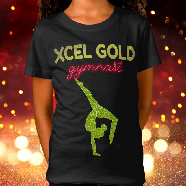 Camiseta Xcel Dourado Gymnastics T-Shirt (Criador carregado)