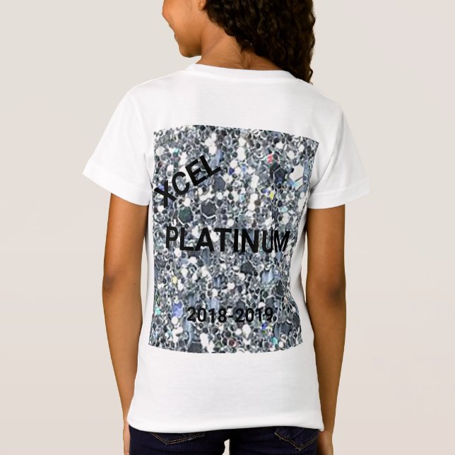 Camiseta Xcel Platinum Girls Personalizadas Gymnastics TSir (Verso)