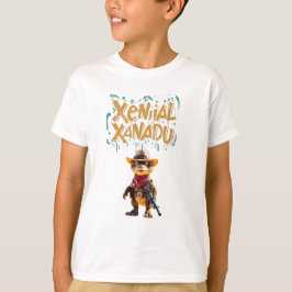 Camiseta Xenial Xanadu: Dinossauros Cowboy Adoráveis