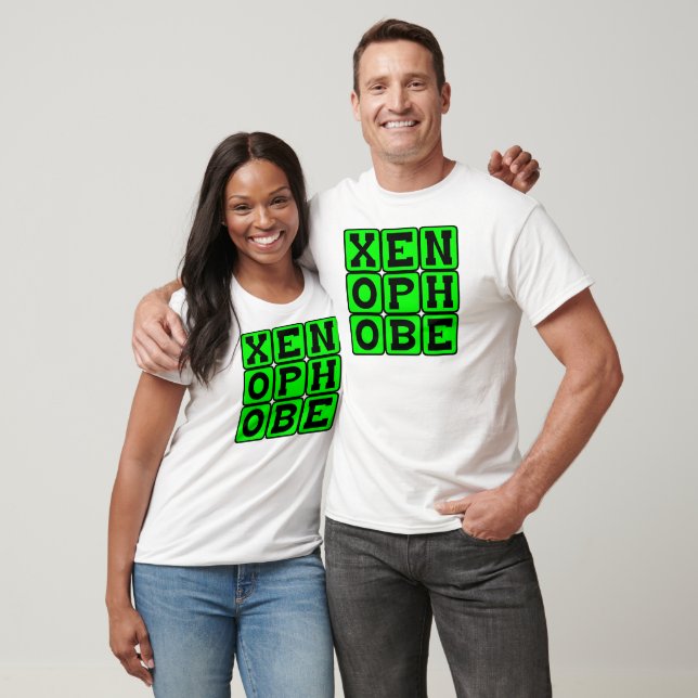 Camiseta Xenófobo, Medo do Estrangeiro (Unissex)