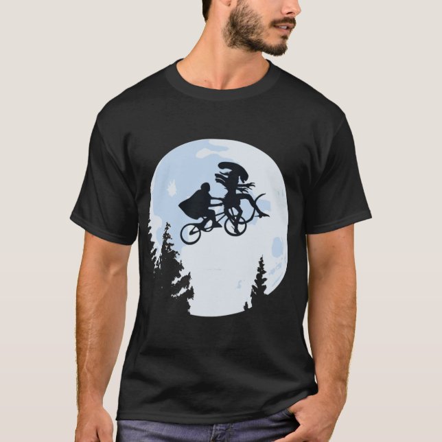 Camiseta Xenomorph ET retro family vintage (Frente)