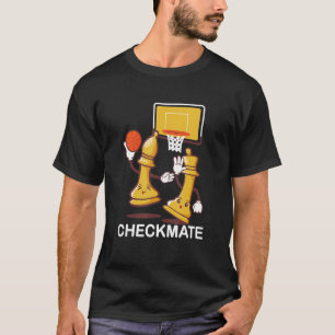 Camiseta Xeque-mate Jogando Xadrez Bispos Tabuleiro de Xadr