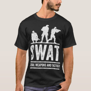 Camiseta Xerife da Polícia da Equipe SWAT para a Lei Polici