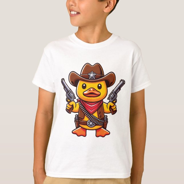 Camiseta Xerife do Pato Cowboy (Frente)