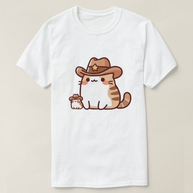 Camiseta Xerife Gato (Frente do Design)