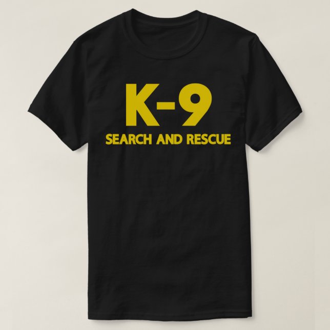 Camiseta Xerife K9 do SAR da Polícia de Busca e Resgate (Frente do Design)