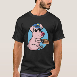 Camiseta Xerife Policial de Porquês da Polícia Humorista