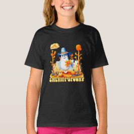 Camiseta Xerife Spooky Cowboy Ghost Halloween