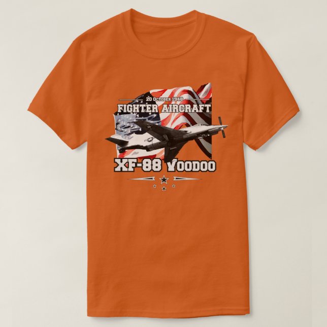 Camiseta XF88 Avião de caça Voo (Frente do Design)