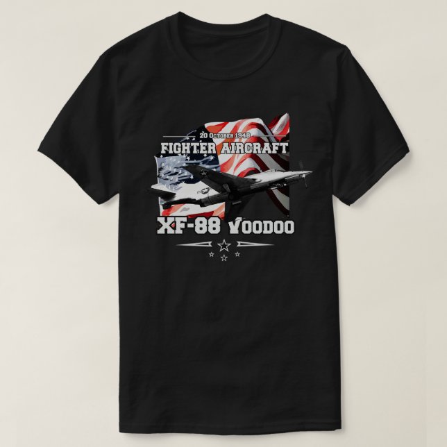 Camiseta XF88 Avião de caça Voo 1 (Frente do Design)