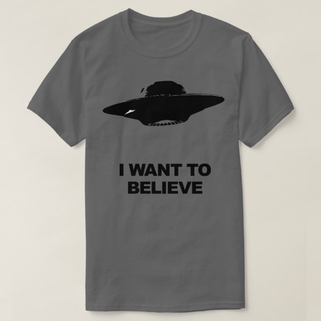 Camiseta XFiles, EU QUERO ACREDITAR (Frente do Design)