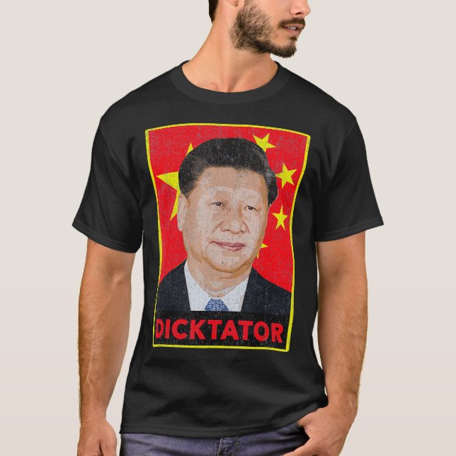 Camiseta Xi Jinping, Partido Comunista Chinês Dicktator Pré (Frente)
