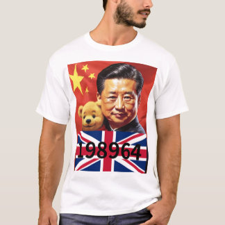 CAMISETA XI JINPING & WINNIE POOH, CHINA CCP 198964 UK FLAG