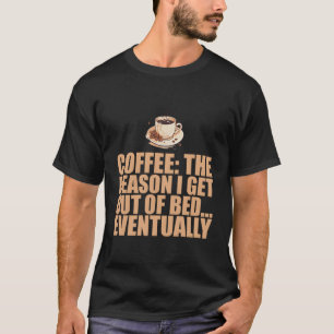 Camiseta Xícara de café Barista Coffein Morning Engraçado S