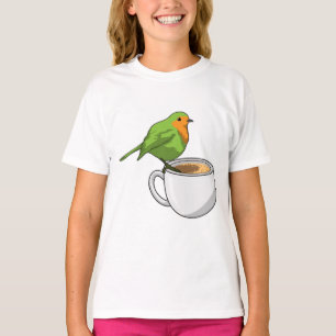 Camiseta Xícara de café Bird