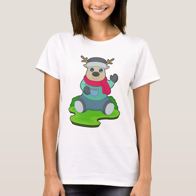 Camiseta Xícara de Café com Veado (Frente)