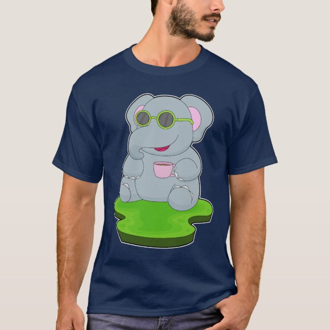 Camiseta Xícara de Café Elefante (Frente)
