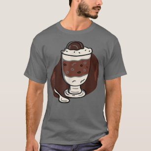Camiseta Xícara de café latente com biscoito