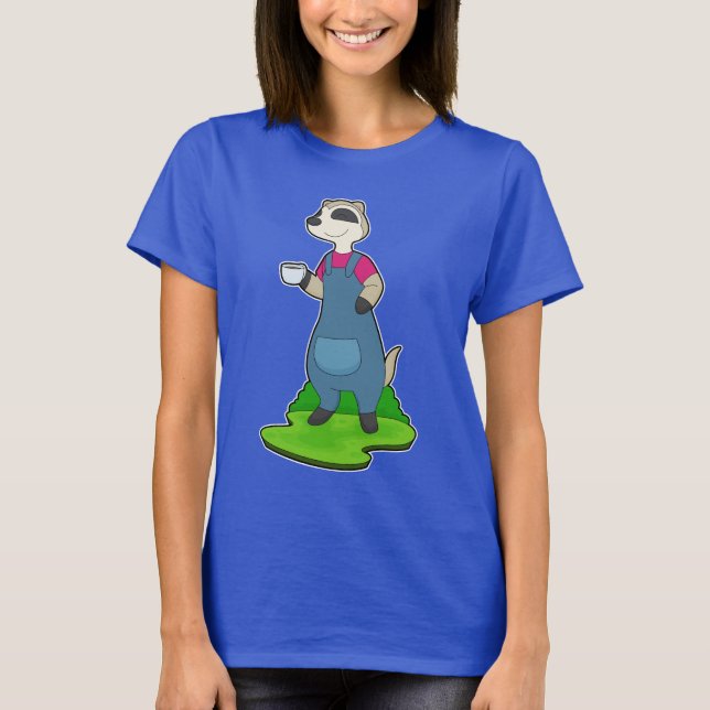 Camiseta Xícara de Café Meerkat (Frente)