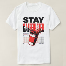 Xícara de Café Vermelho Neon Stay Caffeinated Punk