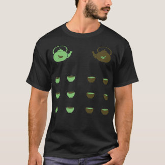 Camiseta Xícara de chá e teapott