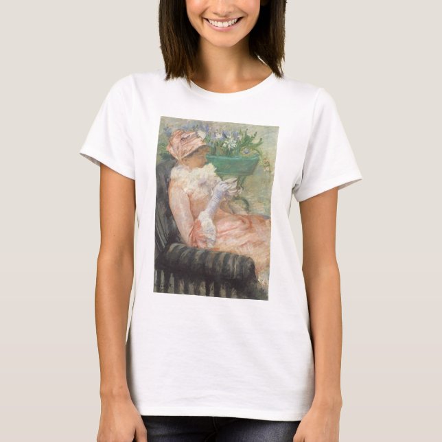 Camiseta Xícara de chá por Mary Cassatt, Impressionismo ven (Frente)
