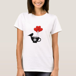 Camiseta Xícara de Corações
