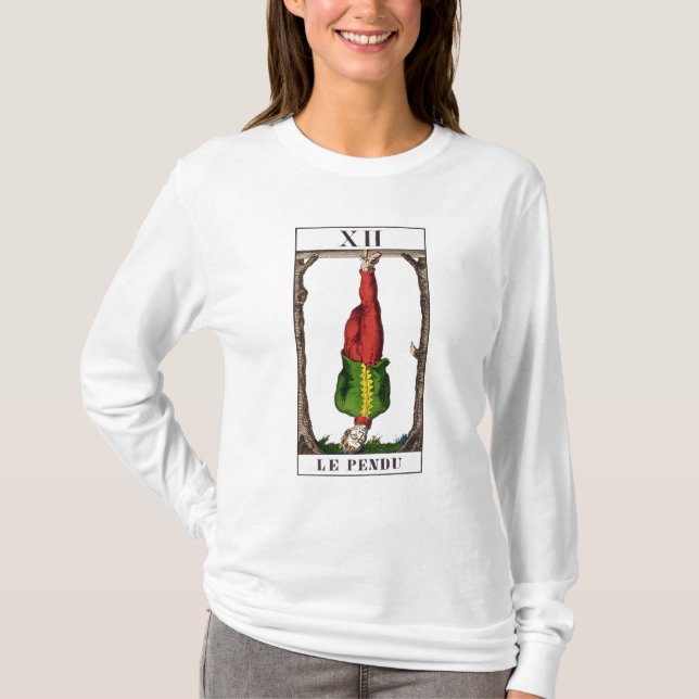 Camiseta XII o homem pendurado, cartão de tarot (Frente)