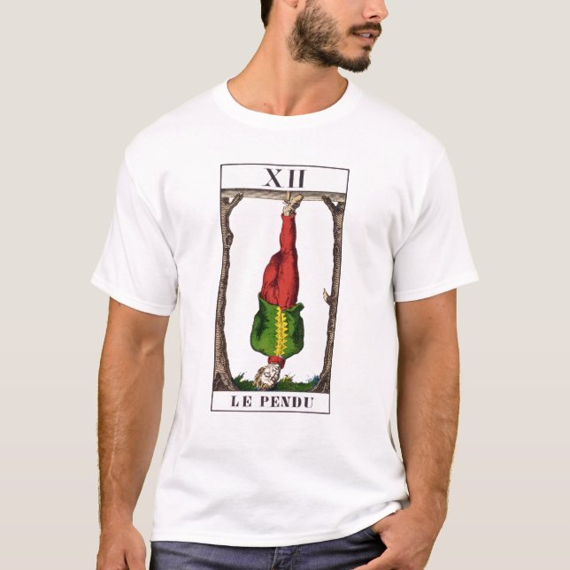 Camiseta XII o homem pendurado, cartão de tarot (Frente)