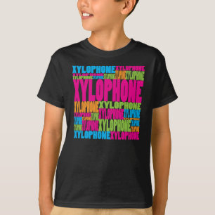 Camiseta Xilofone colorido