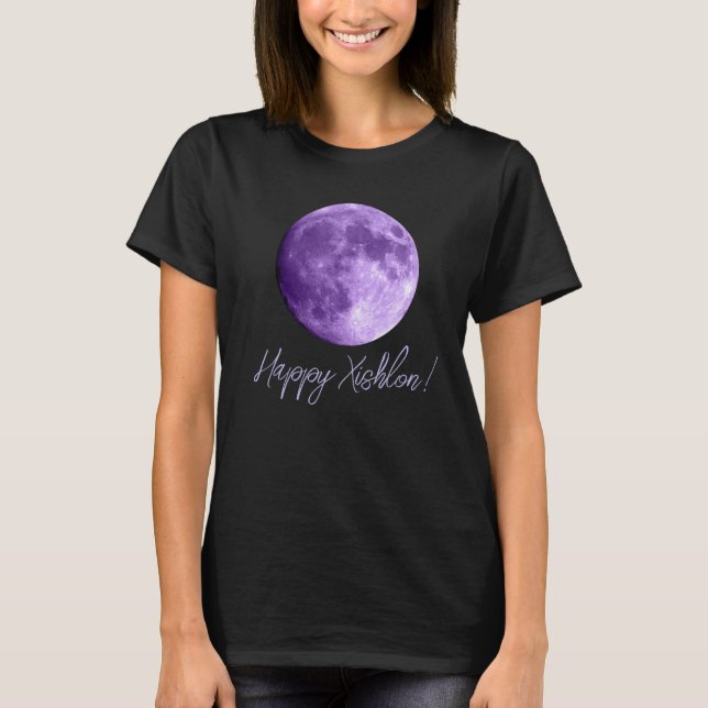 Camiseta Xishlon Moon Black Witch Books Pensava T-shirt (Frente)
