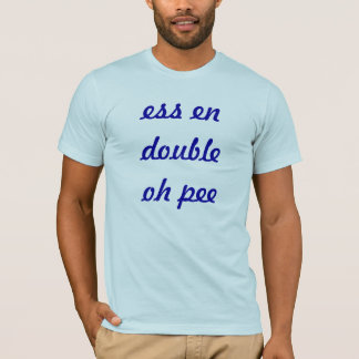 Camiseta xixi do dobro do en dos ess oh