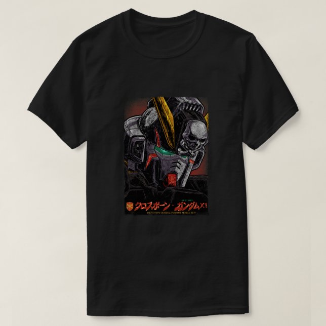 Camiseta XM-X1 Crossbone Gundam X-1 Classic (Frente do Design)
