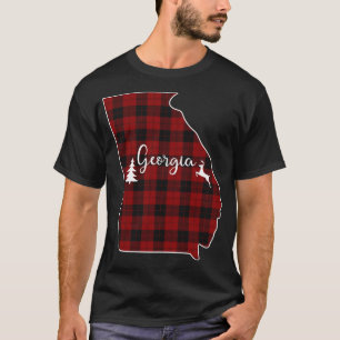 Camiseta Xmas apresenta para a Mãe Pai Vermelha Xadrez Árvo