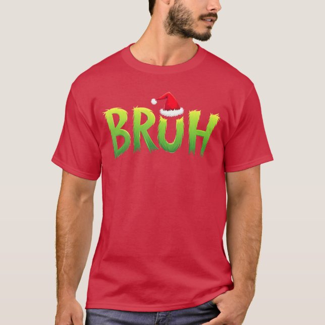 Camiseta Xmas Bruh Christmas eens Boys Funny Christmas vint (Frente)