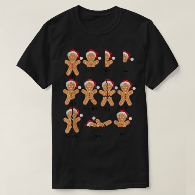 Camiseta Xmas Christmas Santa Hat Fractions Math Teacher Co (Frente do Design)