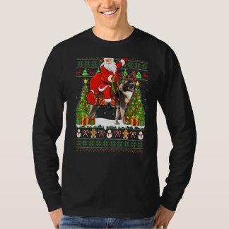 Camiseta Xmas Correspondendo Papais noeis Feios Andando em