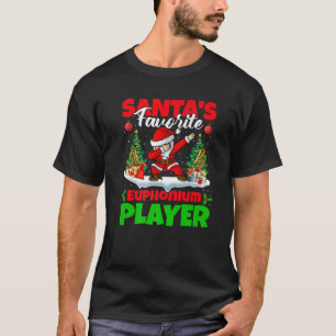 Camiseta Xmas Dabbing Santa's Favorite Euphonium Player Chr